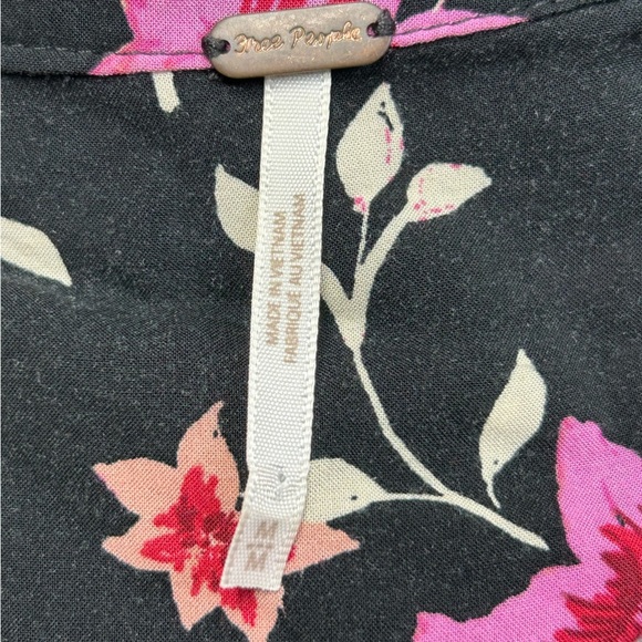 Free People Lighten Up Mini Dress Med Fairy Flowy Floral Feminine Pockets - Picture 8 of 10